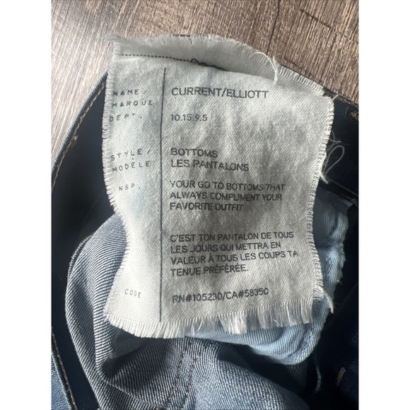 Current/Elliott Leather Tuxedo Stiletto jeans 26 29 - Picture 4 of 8